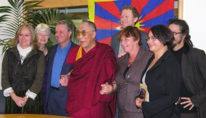Green MPs with the Dalai Lama