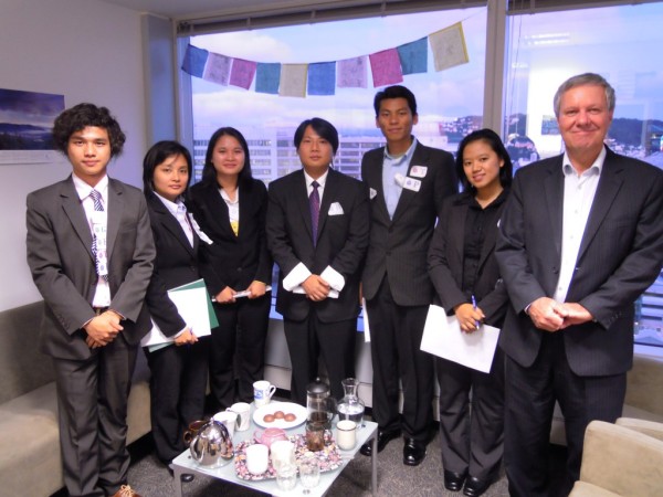 Keith with the visiting Burmese delegation, 2011