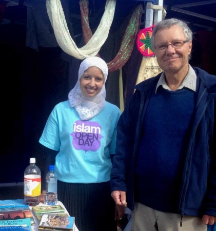At an Islam open day stall in Auckland