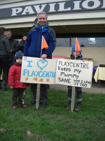 Keith at a Christchurch Playcenter protest