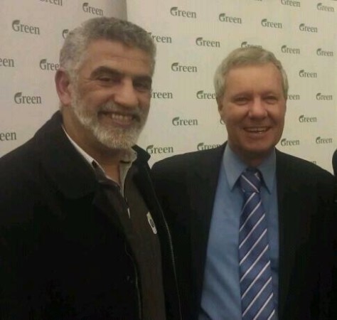 Keith with Algerian refugee Ahmed Zaoui