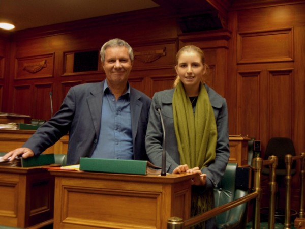 Keith with his Youth MP mentee, Kate Steel