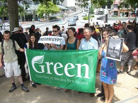 Protest supporting democracy for Egypt
