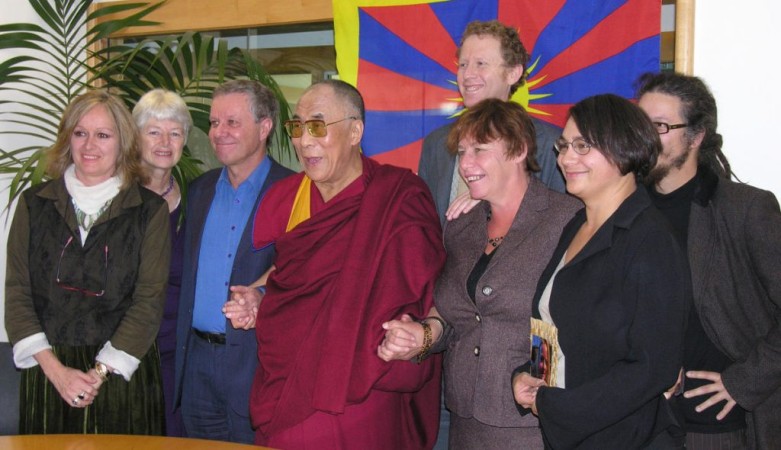 NZ Green MPs with the Dalai Lama